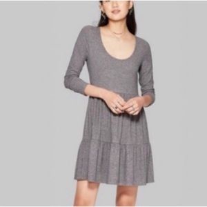 EUC Wild Fable gray baby doll dress XXL